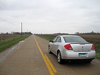 USA - Girard IL - Original 2 Lane Concrete Route 66 (10 Apr 2009)